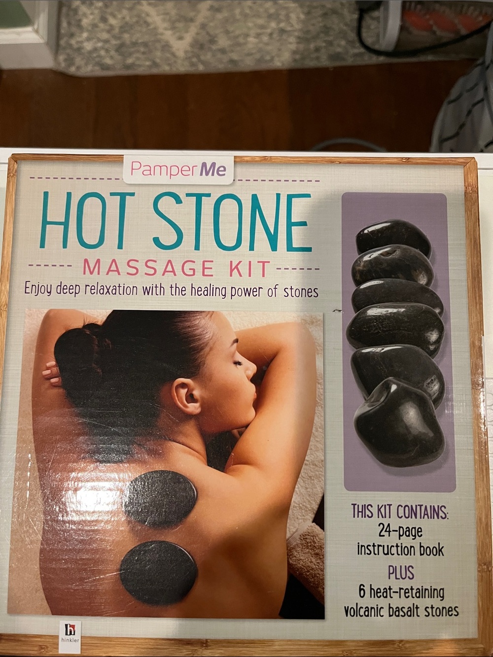 PamperMe Hot Stone Massage Kit โ Black Relaxation Set